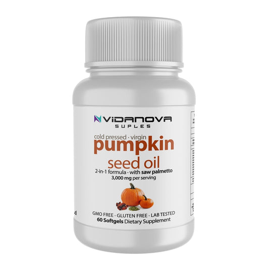 Aceite de Semilla de Calabaza + Saw Palmetto · Fórmula 2 en 1 | VidaNova