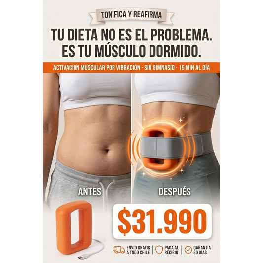 Anillo Masaje Corporal · Masajeador Muscular por Vibración · Alivia Tensión y Ayuda a Moldear · 5 Velocidades | Top Tech