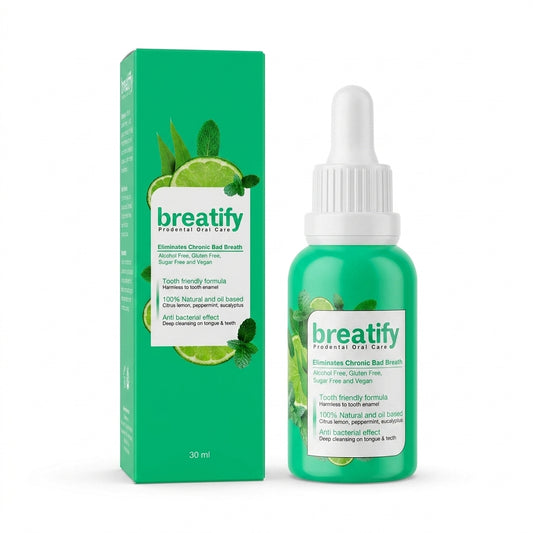 Breatify — Gotas Bucales Naturales · Adiós Mal Aliento