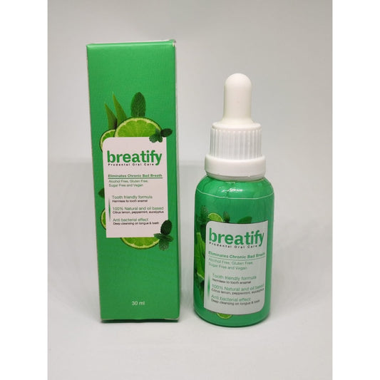 Breatify · Gotas Bucales Naturales · Elimina el Mal Aliento desde la Raíz · Sin Alcohol | Top Tech