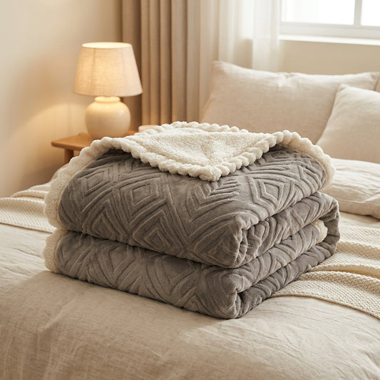 Frazada Plush con Chiporro 2 Plazas · Suave y Calientita