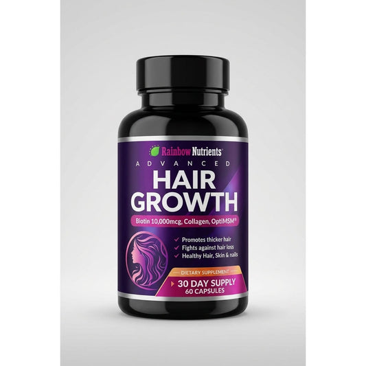 Hair Growth Force | Crecimiento Capilar con Biotina, Colágeno y OptiMSM | Top Tech