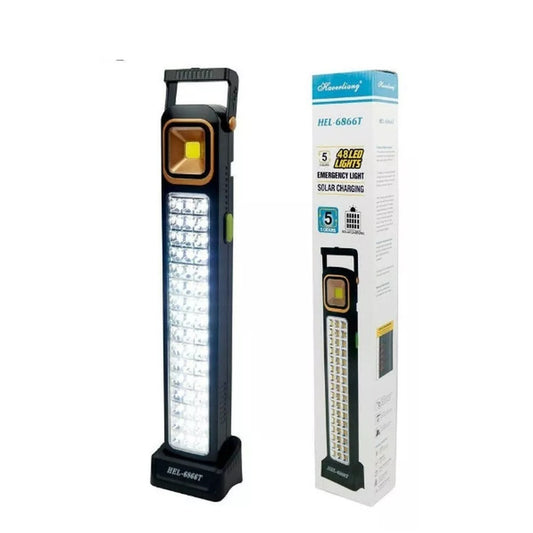 Lámpara de Emergencia Solar 48 LED · Ilumina y Carga tu Celular · Recargable | Top Tech