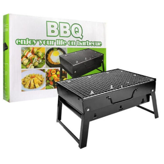 Parrilla Portátil de Carbón · Asador Plegable y Compacto · Acero Resistente · Ideal Camping y Fiestas Patrias | Top Tech