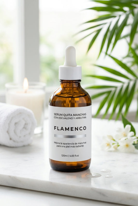 Serum Quita Manchas · Escualeno + Arbutina 120ml | Flamenco