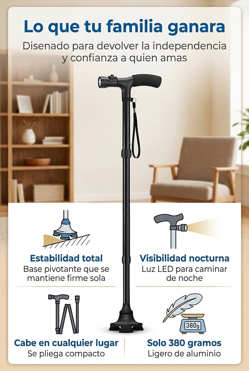 Beneficios del baston ortopedico