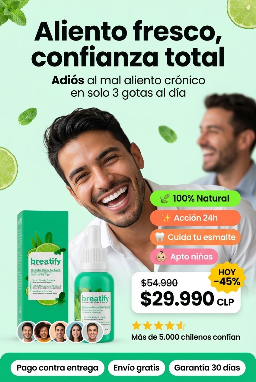 Aliento fresco confianza total