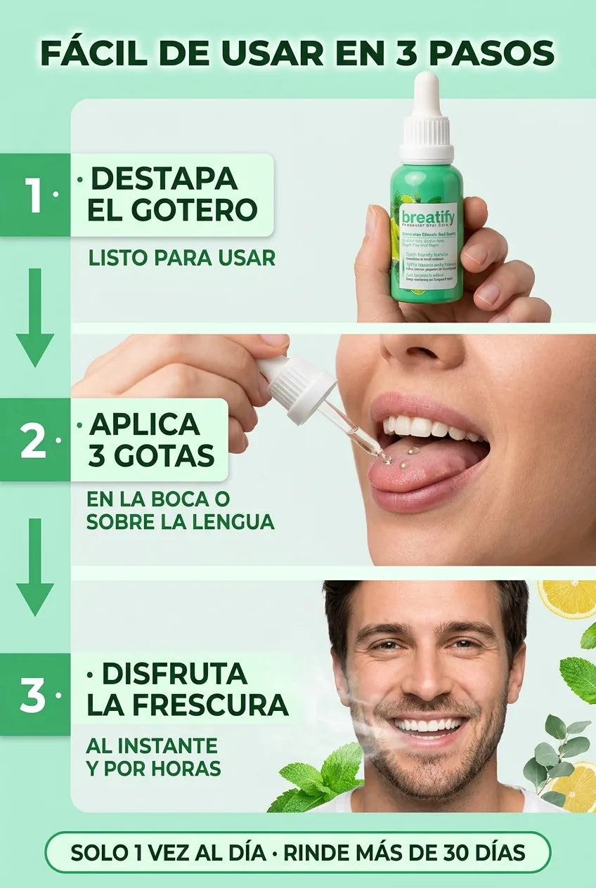 Facil de usar en 3 pasos