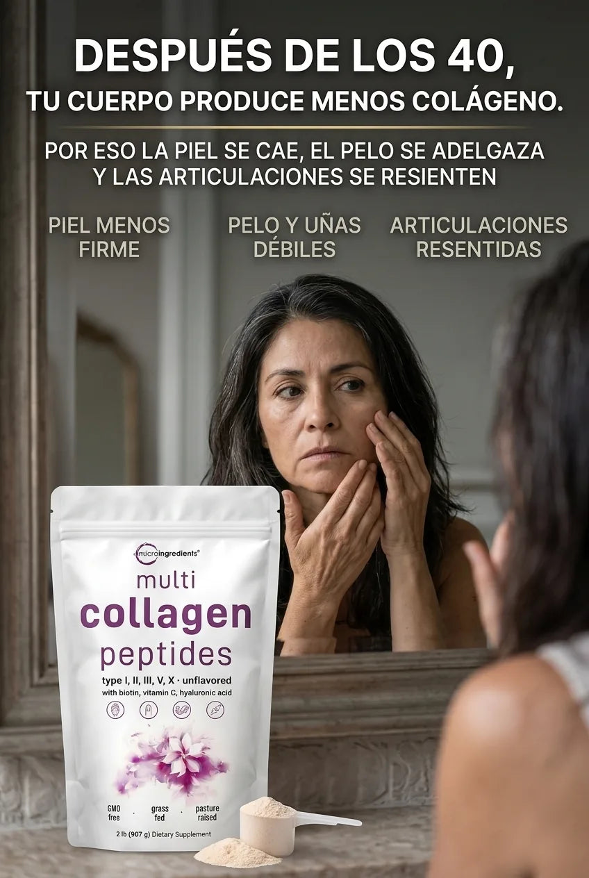 Despues de los 40 produces menos colageno