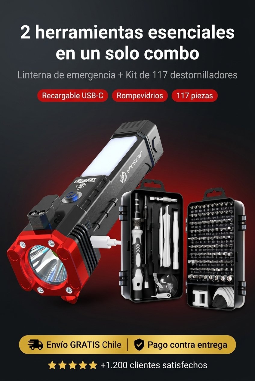 Combo linterna + kit