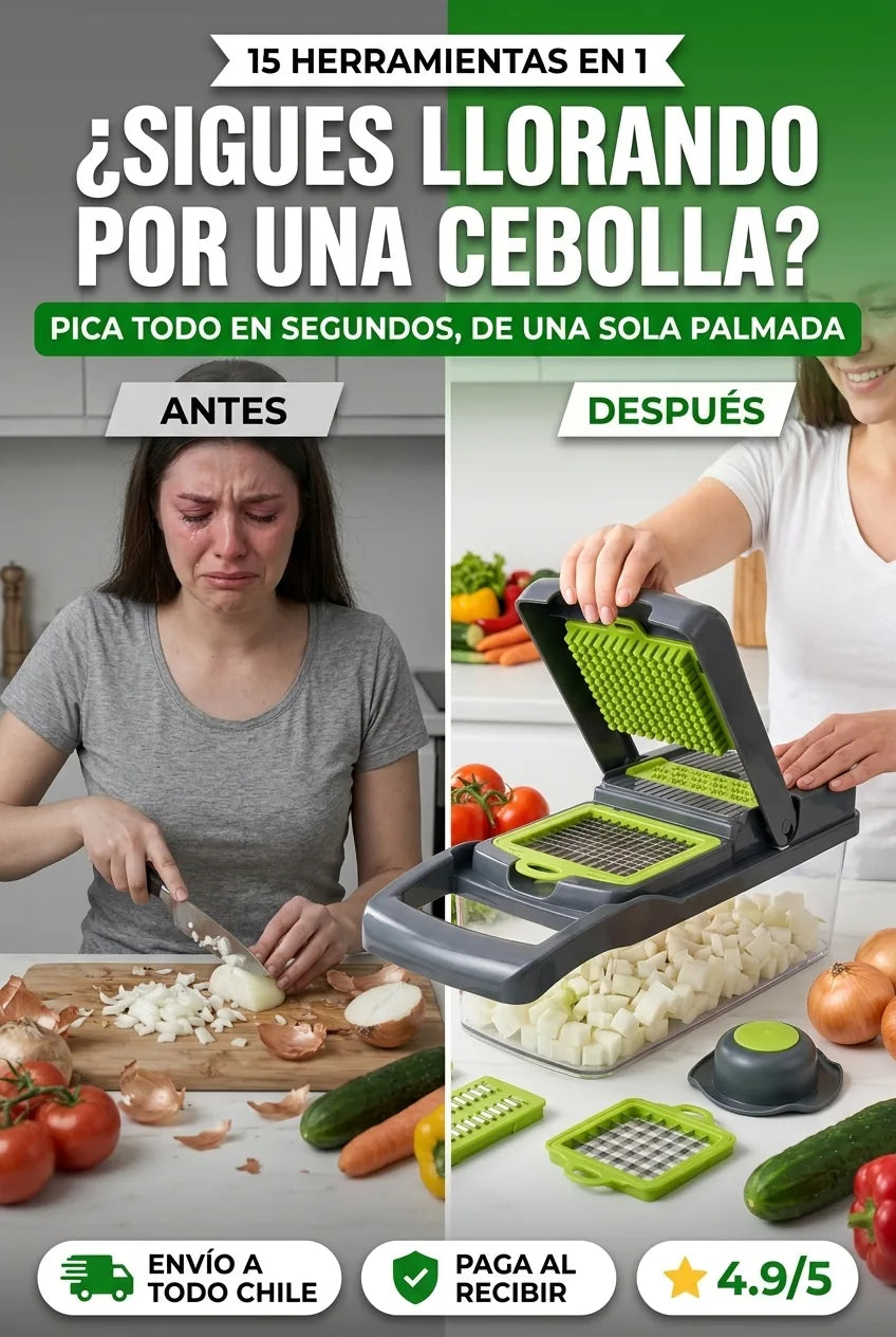Sigues llorando por una cebolla pica en segundos