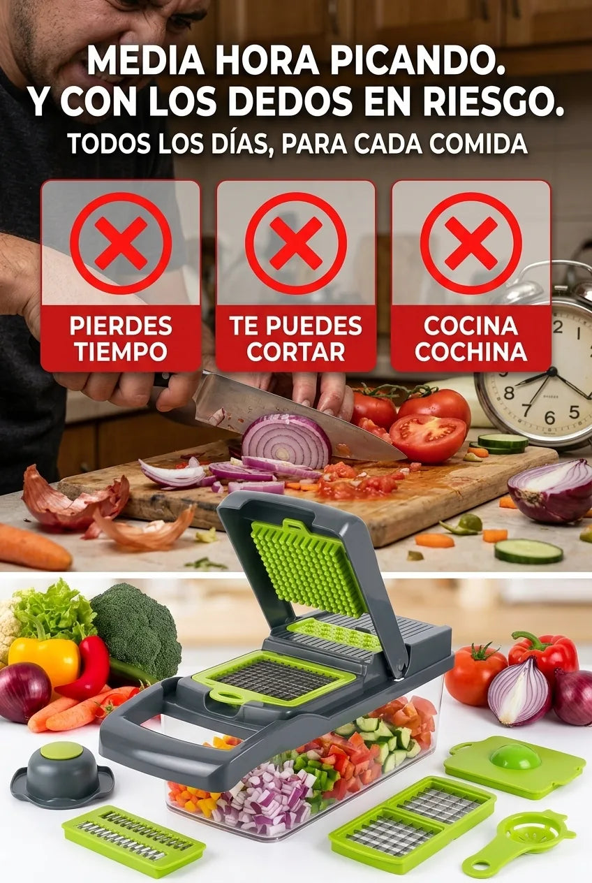 Media hora picando y con los dedos en riesgo