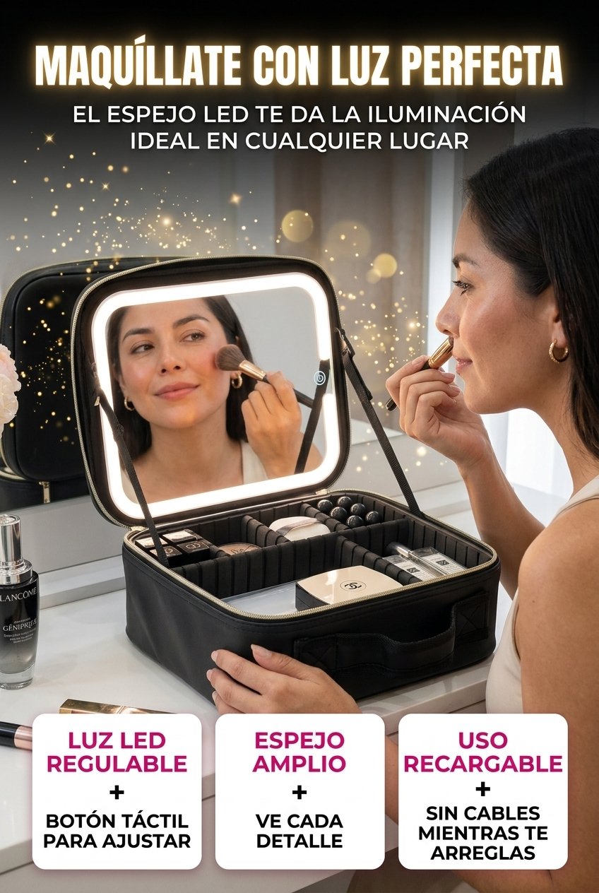 Espejo con luz LED