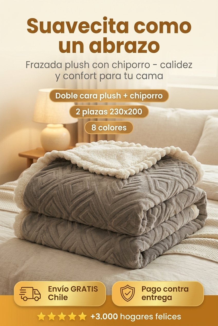 Frazada plush chiporro