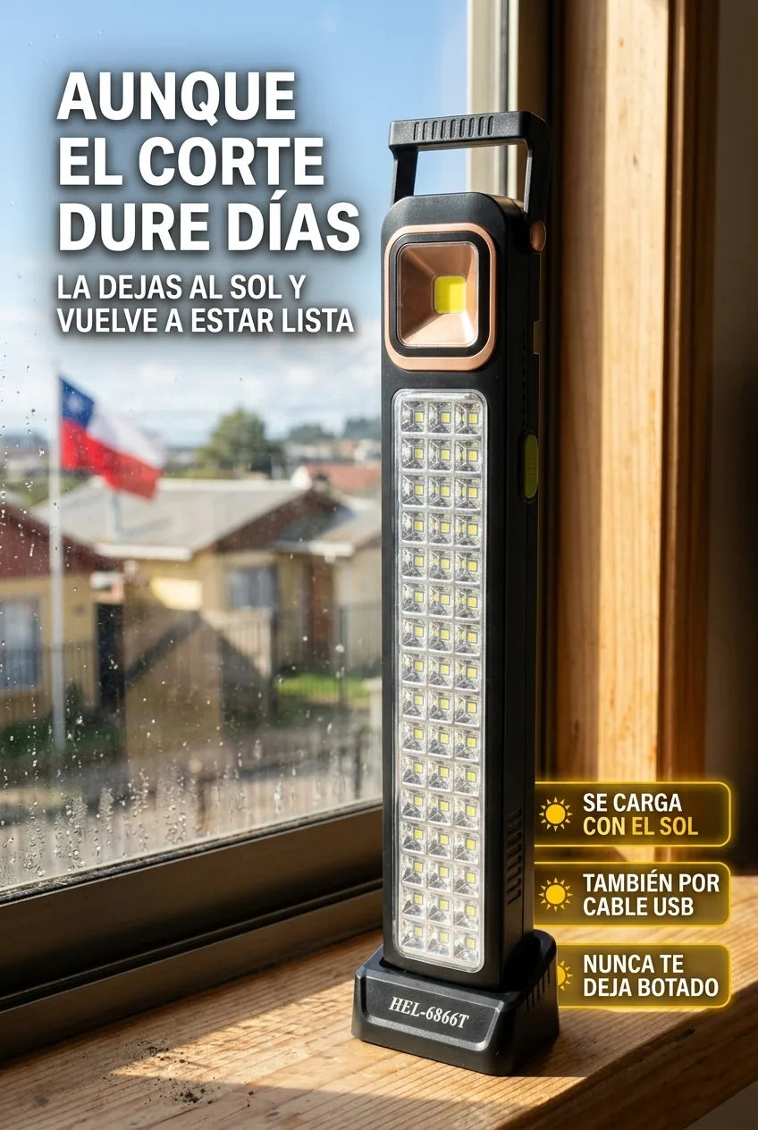 Aunque el corte dure dias se carga con el sol