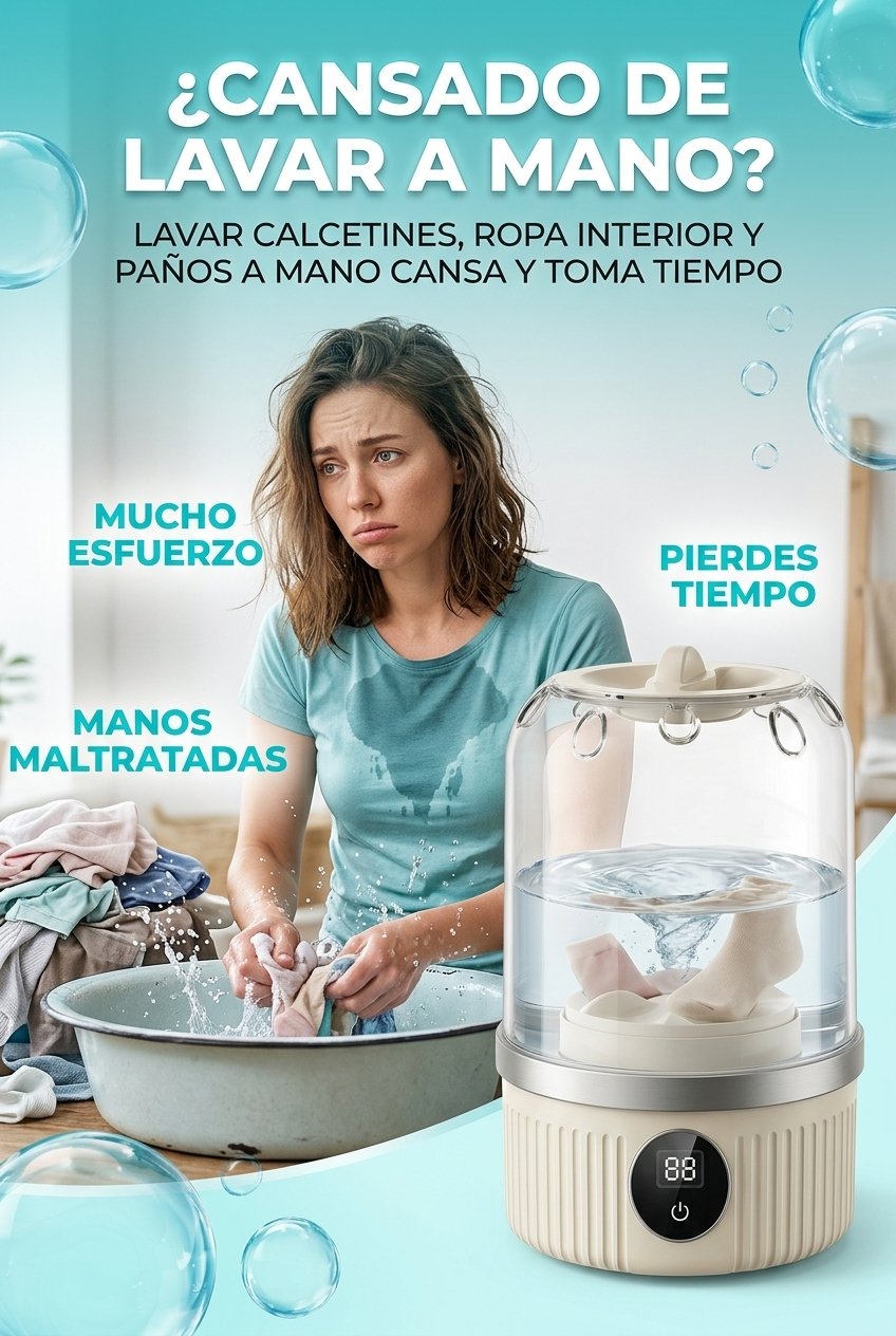 Cansado de lavar a mano