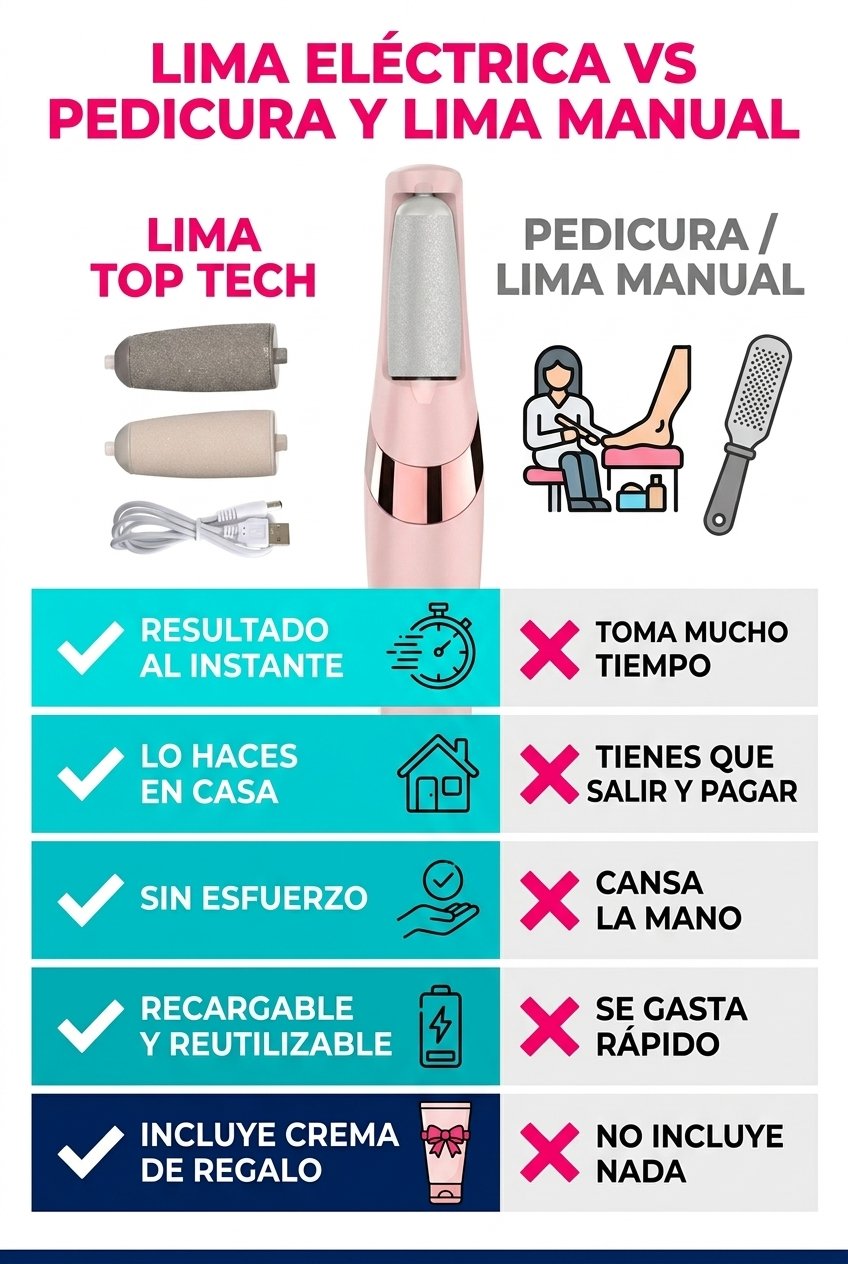 vs pedicura y lima manual