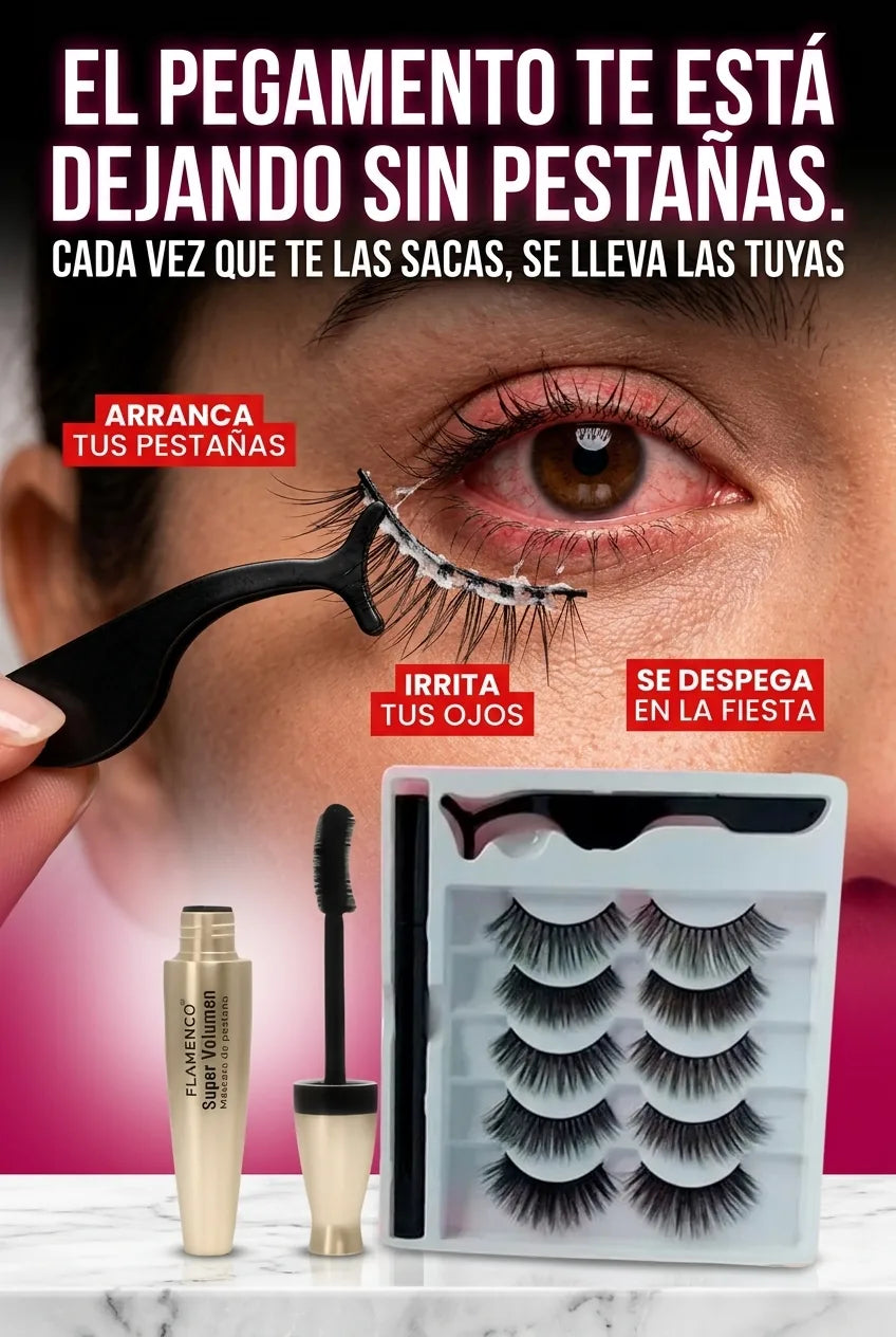 El pegamento te esta dejando sin pestanas