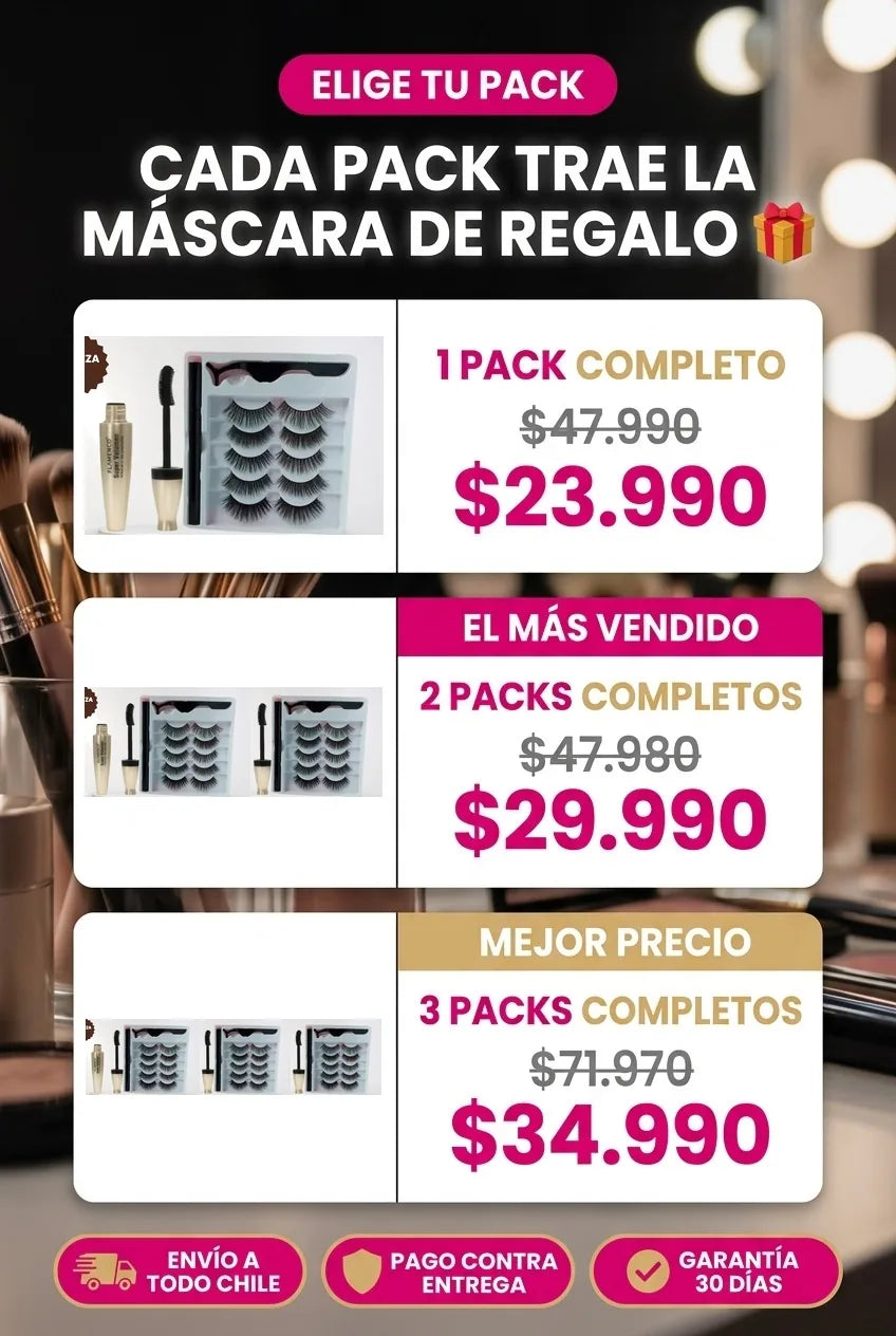 Elige tu pack con mascara de regalo