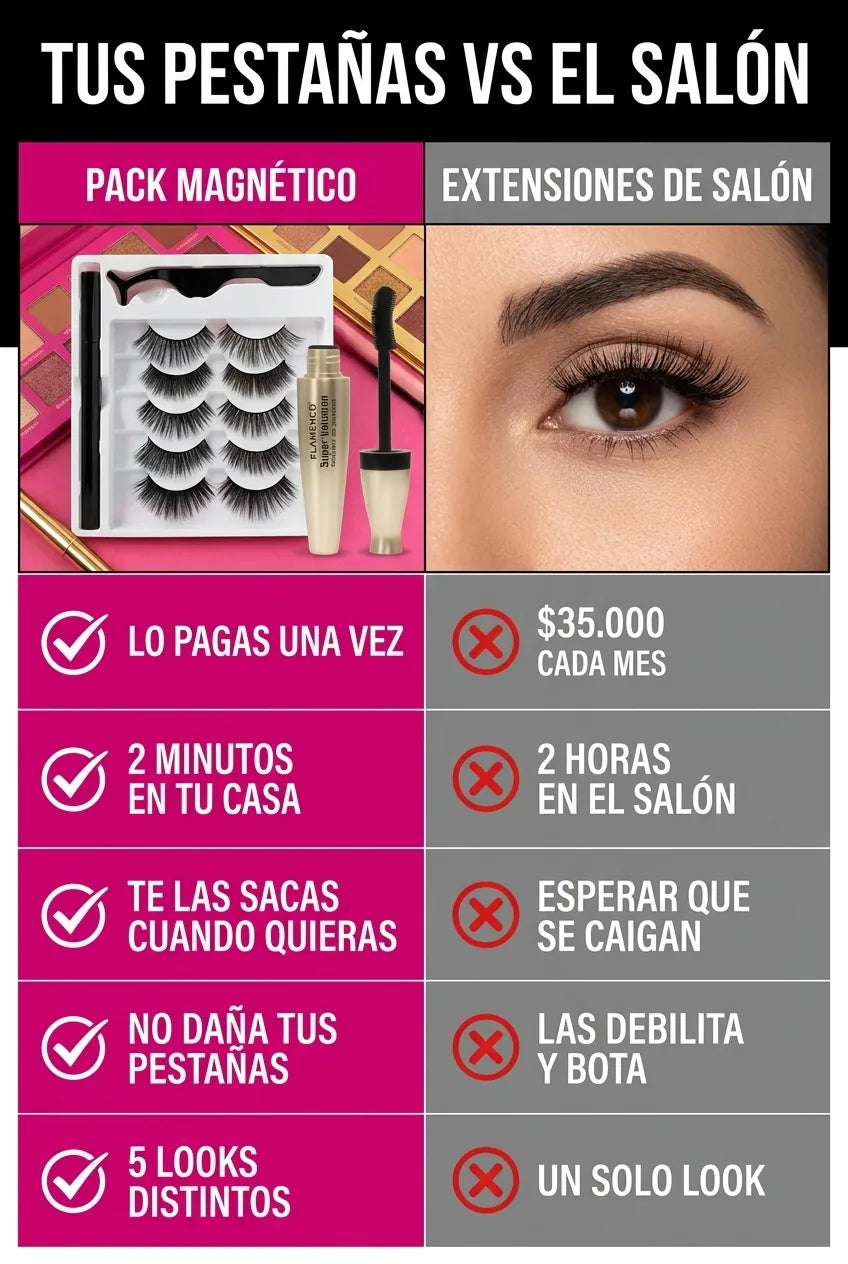Pack magnetico vs extensiones de salon