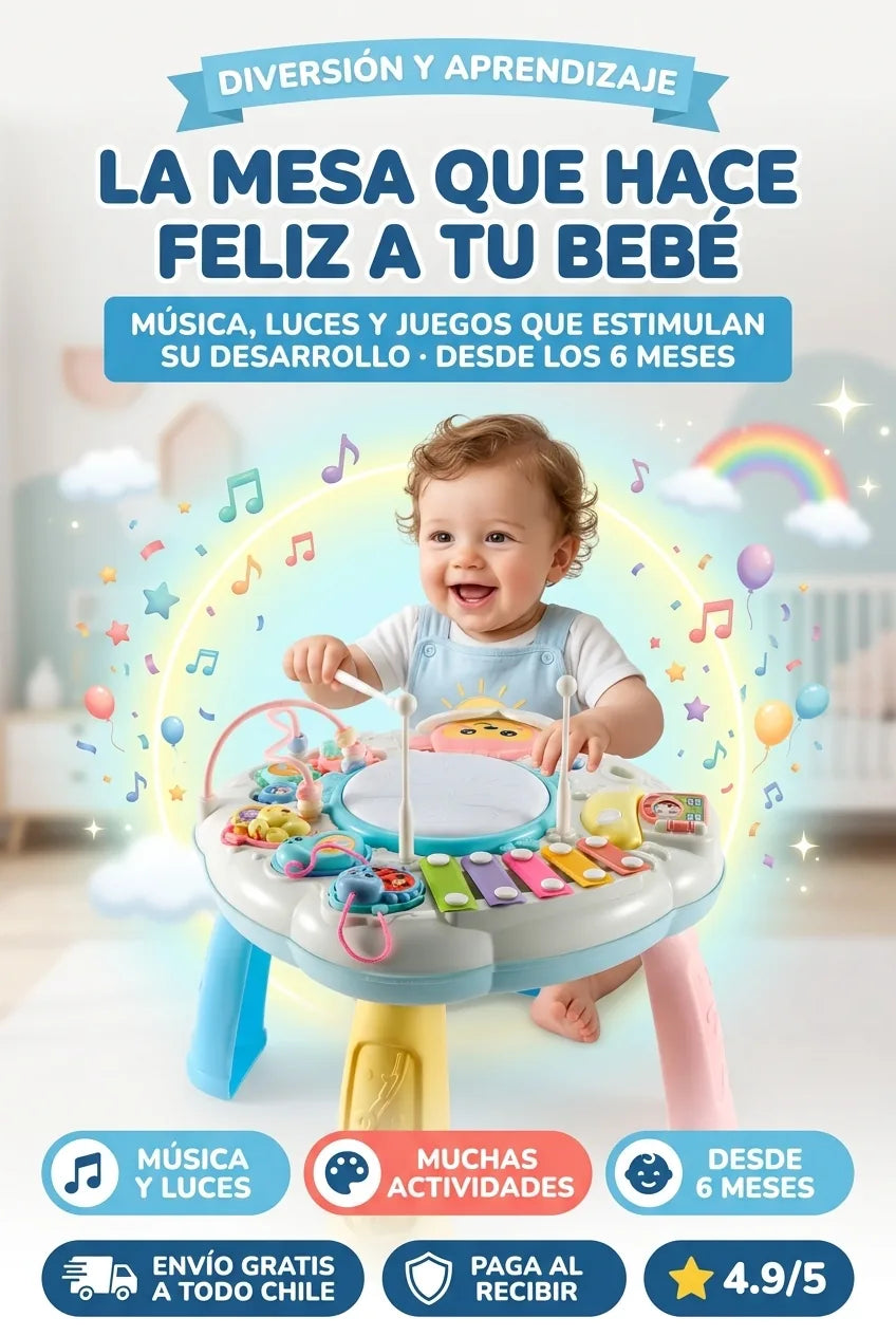 La mesa que hace feliz a tu bebe