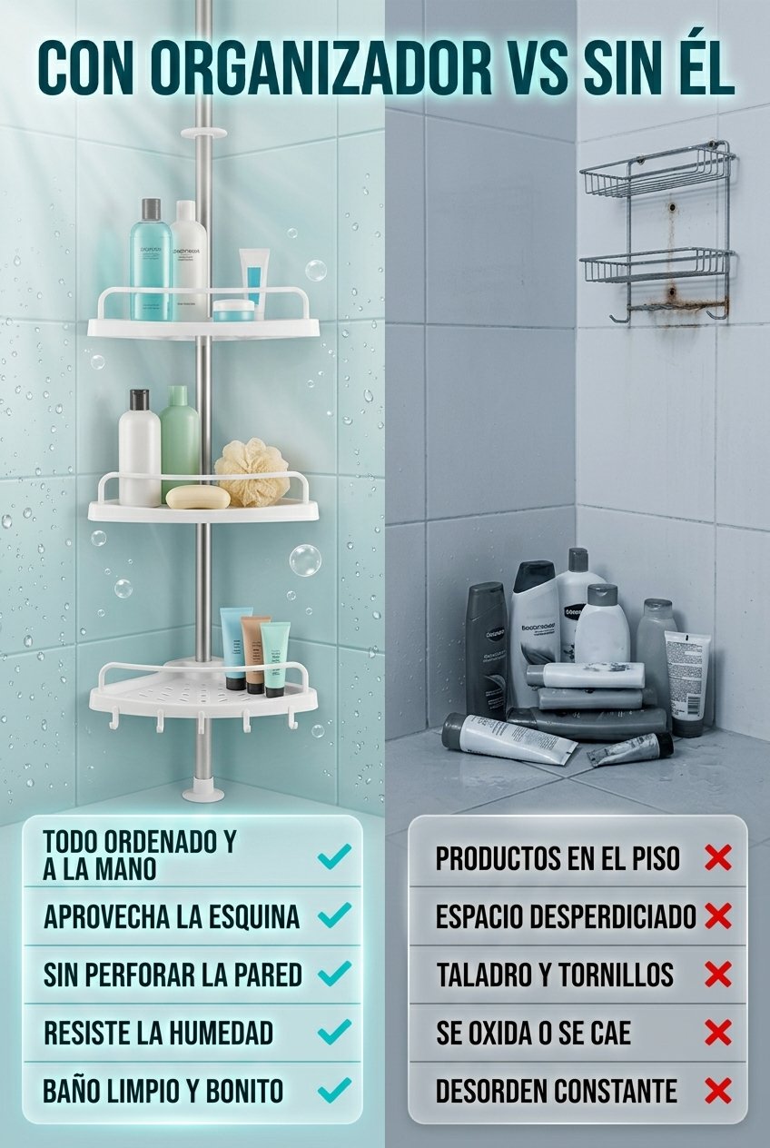 Con organizador vs sin el