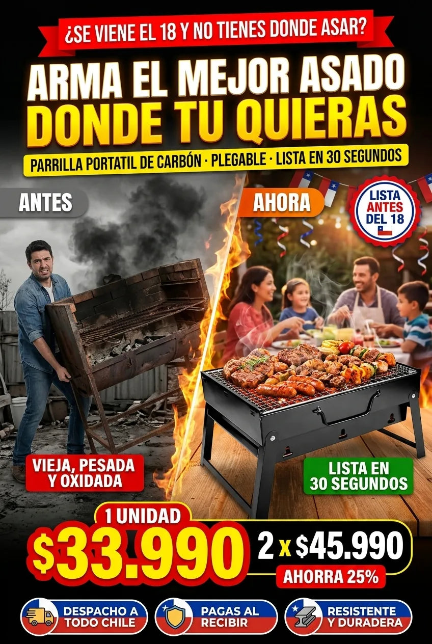 Arma el mejor asado donde tu quieras