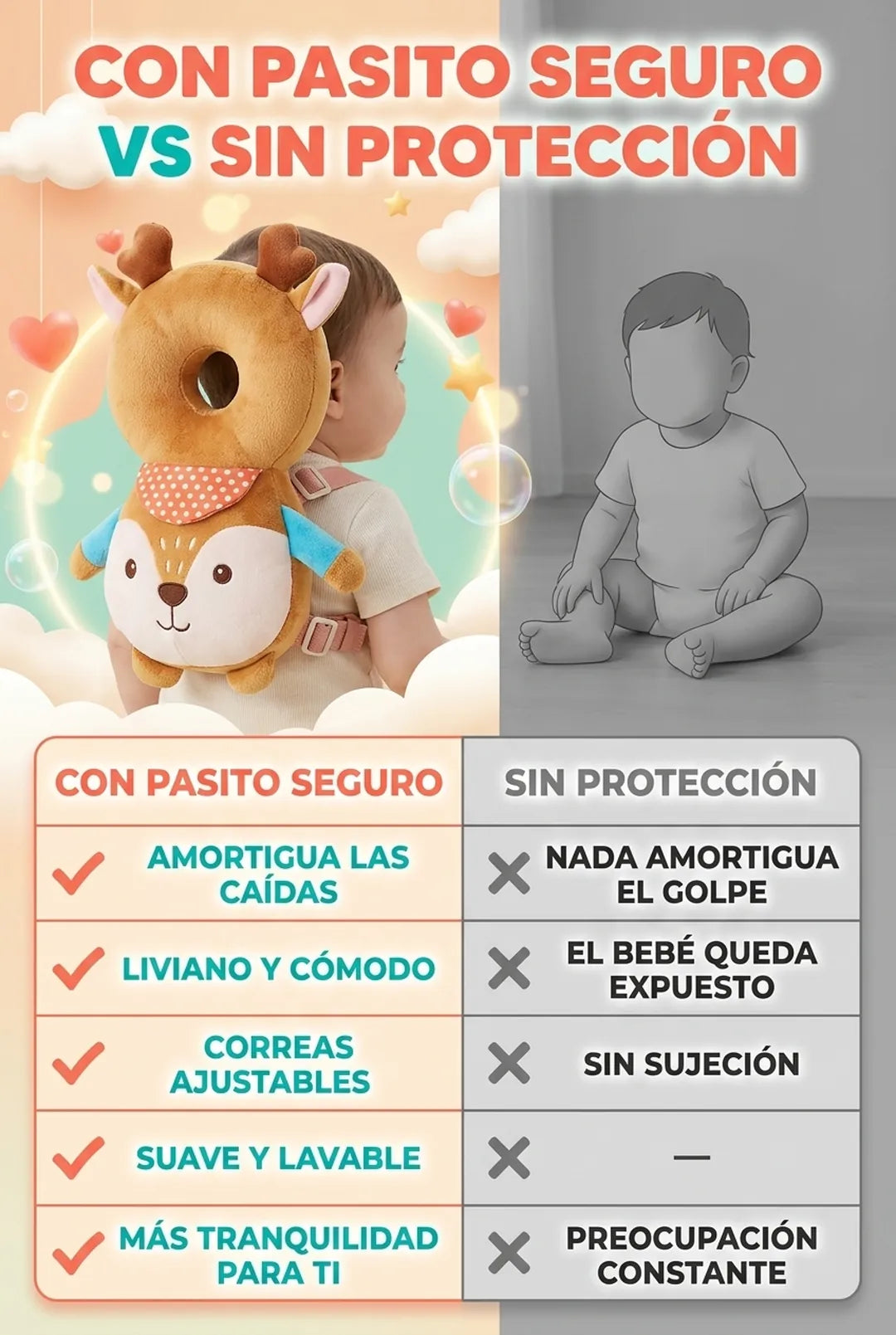 Con vs sin proteccion