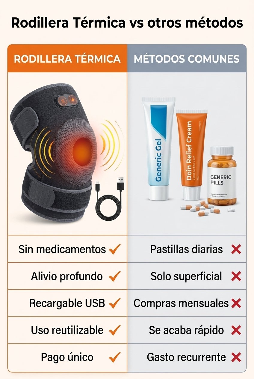 Rodillera vs otros metodos