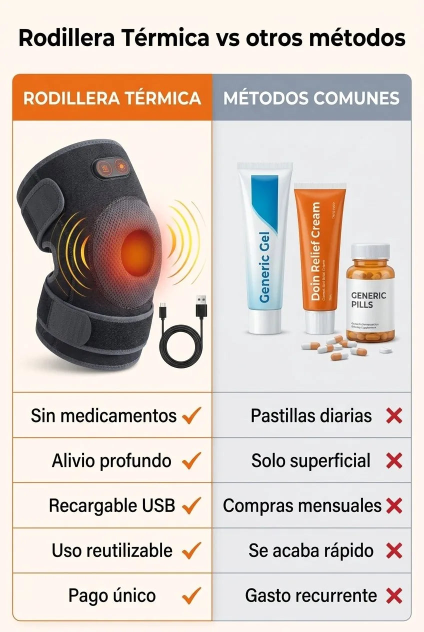 Rodillera vs otros metodos