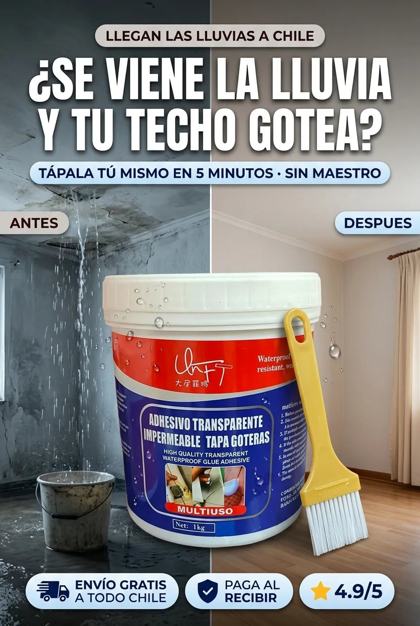 Se viene la lluvia y tu techo gotea