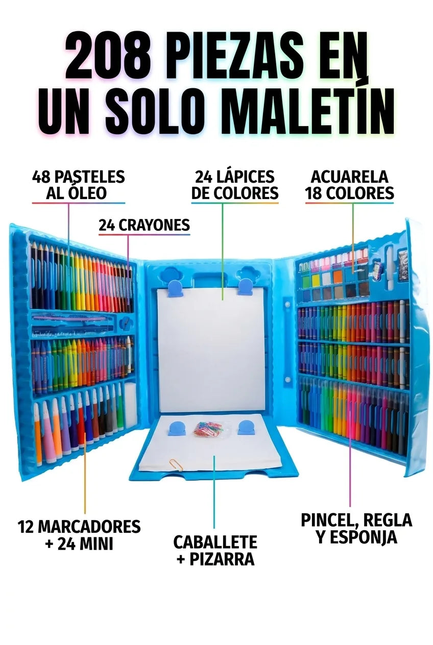 208 piezas en un solo maletin