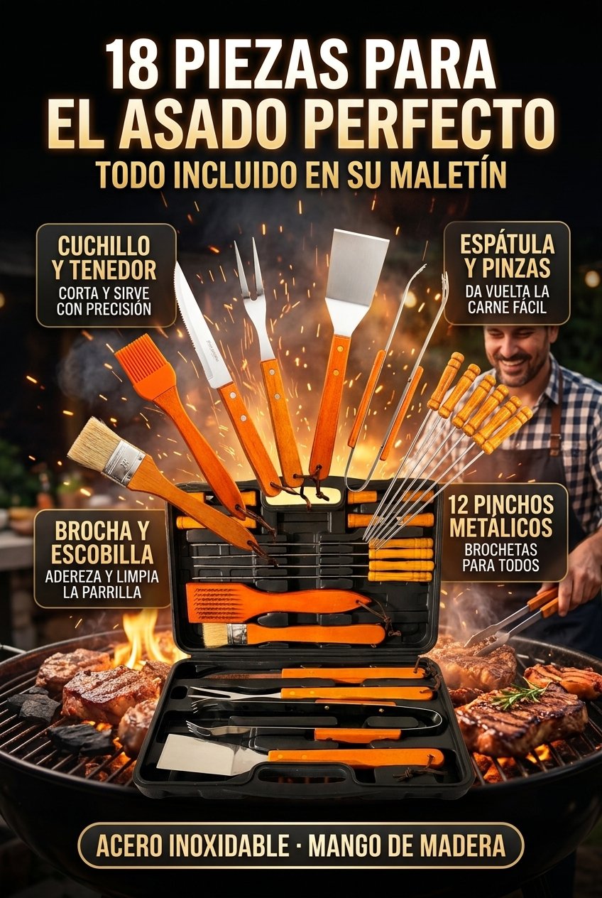 18 piezas para el asado