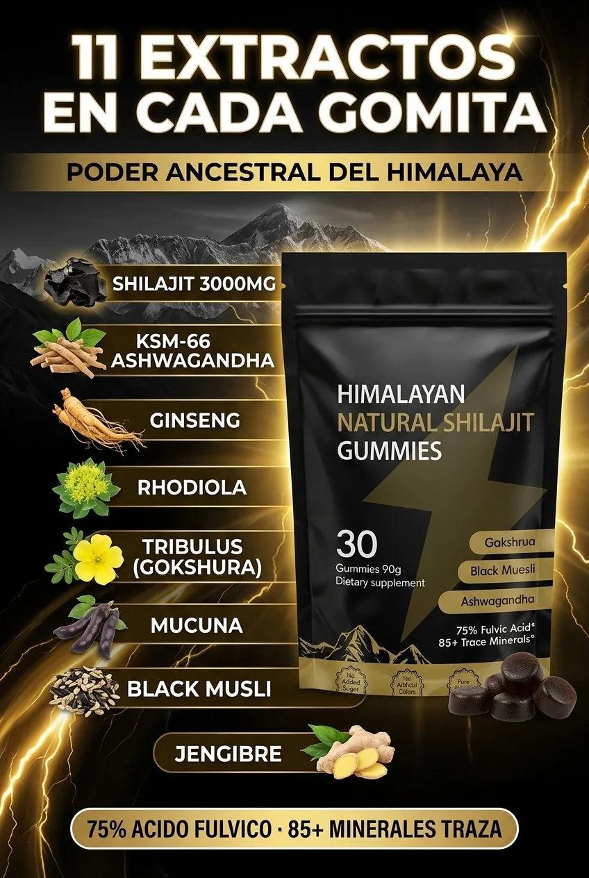 11 extractos en cada gomita