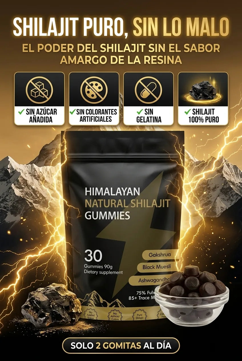 Shilajit puro sin lo malo